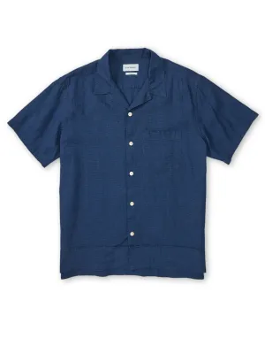 Oliver Spencer Havana Short sleeve Shirt Lawes Navy