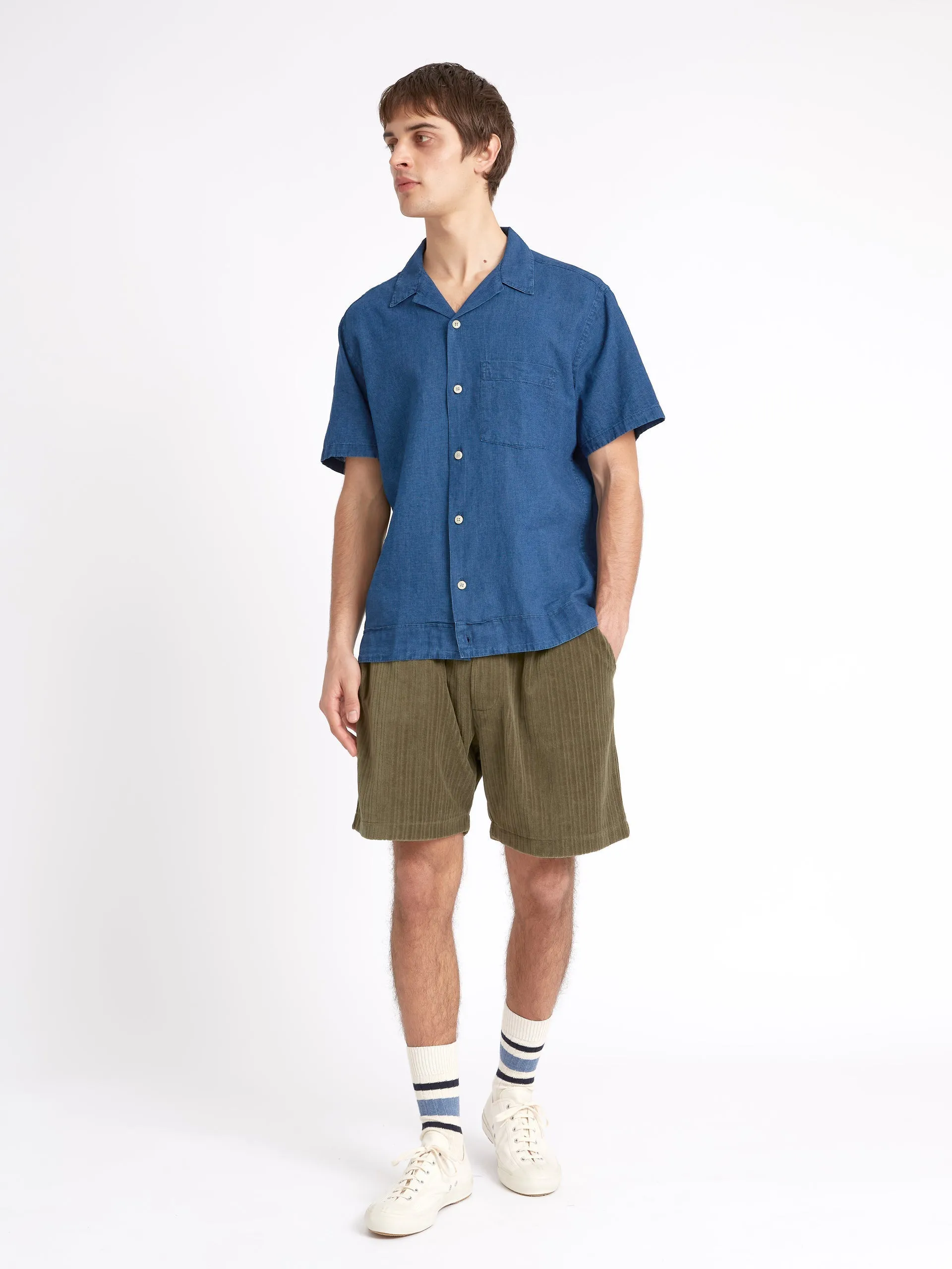 Oliver Spencer Havana Short sleeve Shirt Lawes Navy