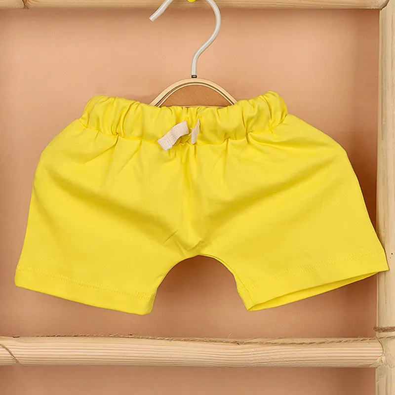 Organic Cotton Co-Ord Set For Kids | T-Shirt & Shorts | Yellow