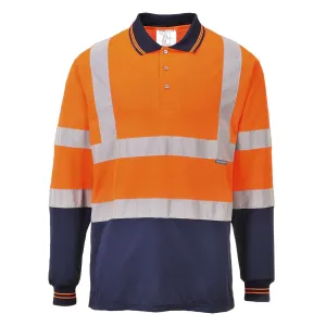 Portwest Two-Tone Long Sleeve Polo Shirt (S279ONR)