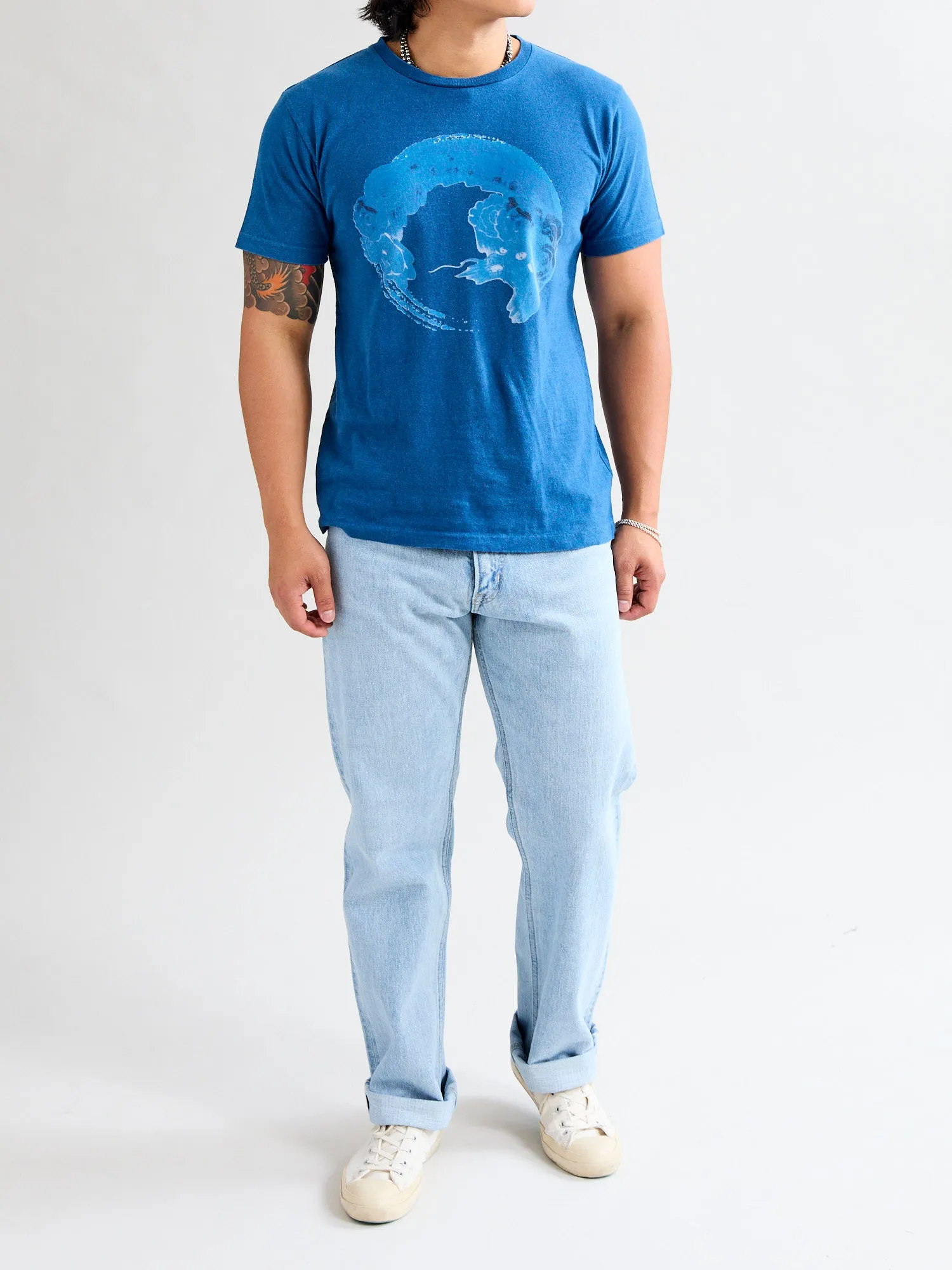 "Dragon" Bassen T-Shirt in Indigo