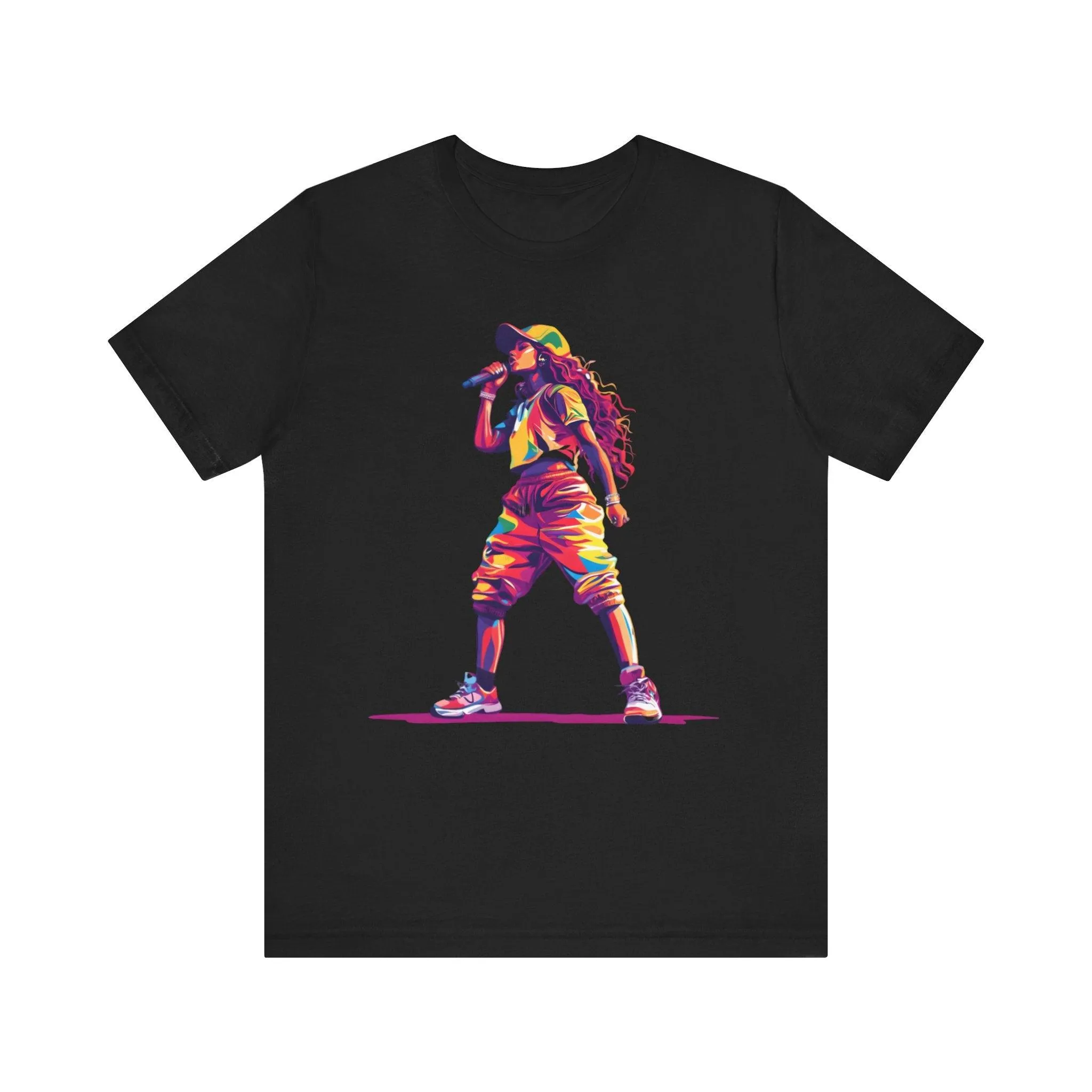 Rapper Vibrant Mic Drop T Shirt