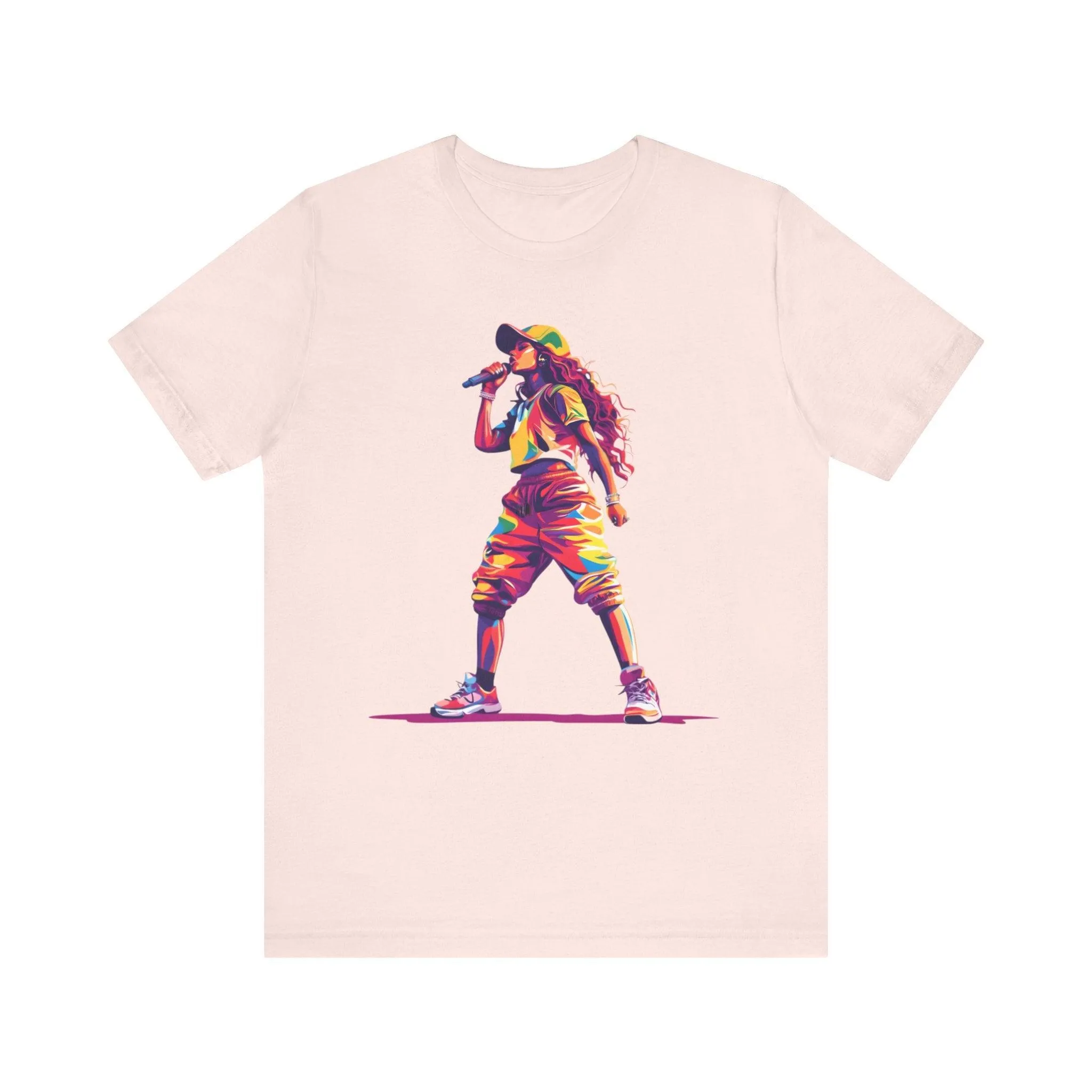 Rapper Vibrant Mic Drop T Shirt