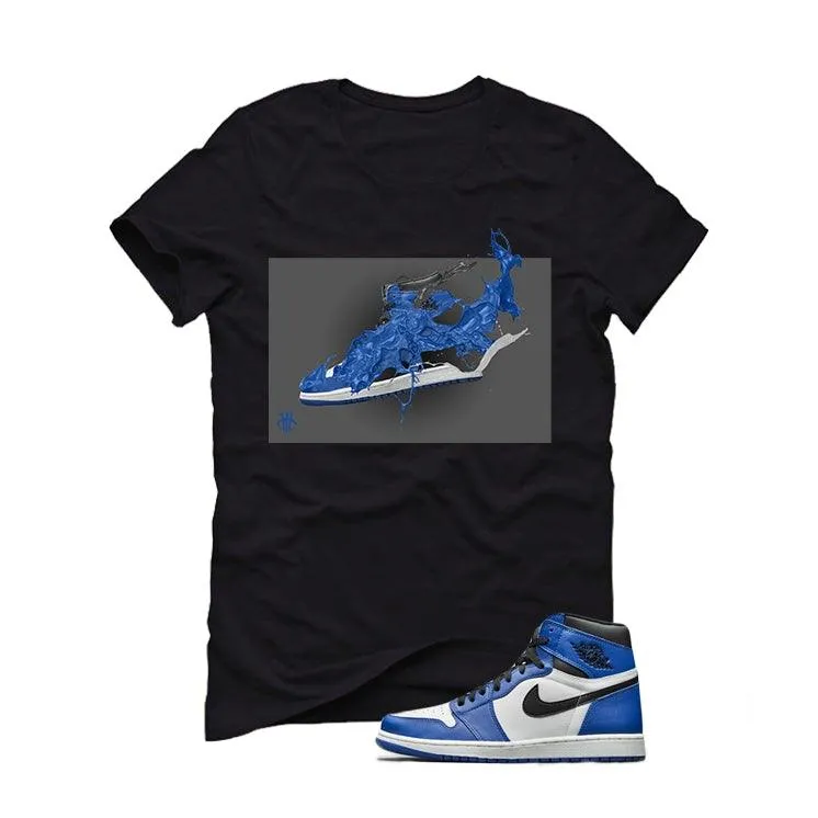 Retro 1 High White/Royal Blue Black T (Splash Retro)