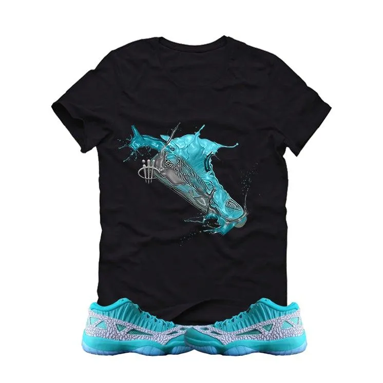 RETRO 11 LOW IE TEAL Black T (Splashing)