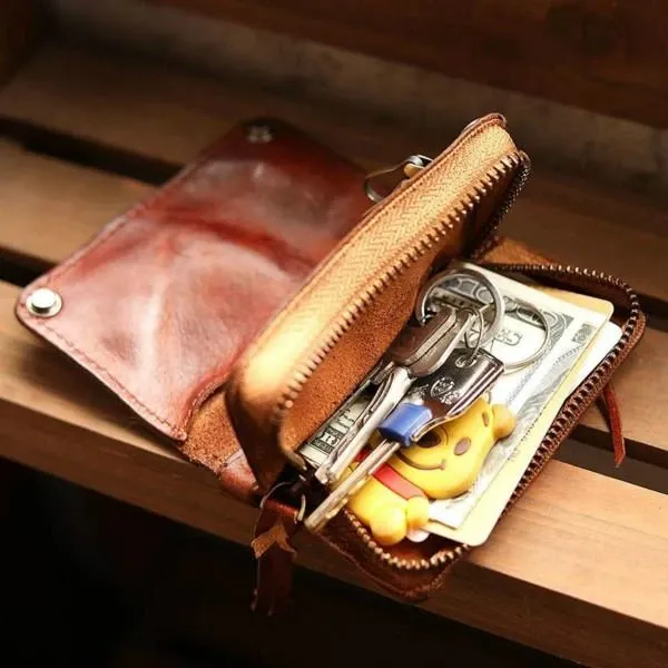 Retro Short Bifold Small Front PocketT Wallets