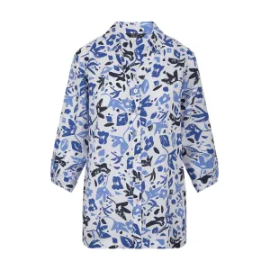 TIGI 10/12 White Tonal Mod Flower Shirt