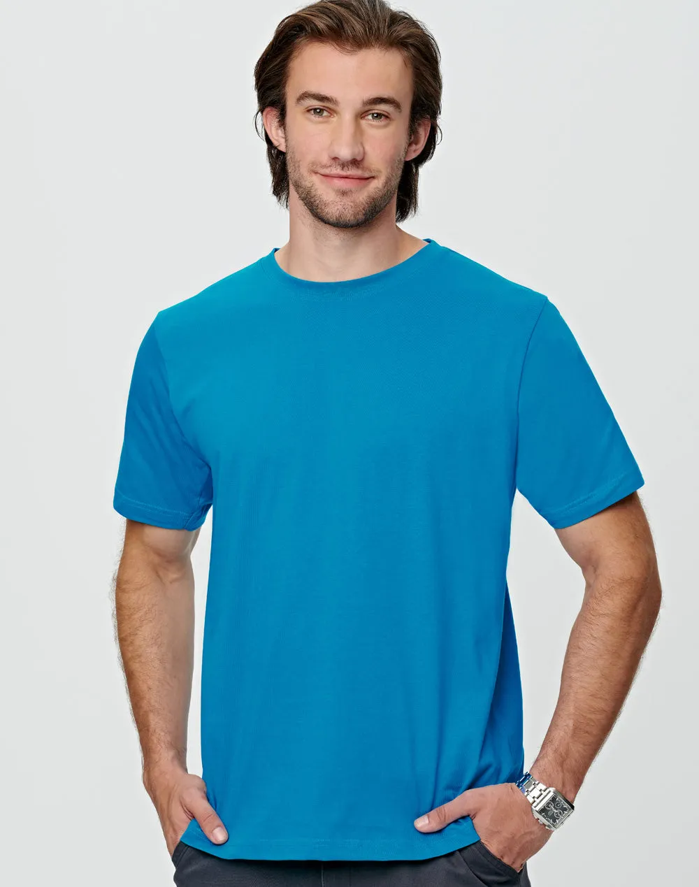 [TS37] Men's Cotton Semi Fitted Tee