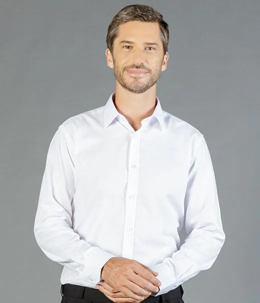 Ultimate White Long Sleeve Mens Shirt - Contemporary Fit