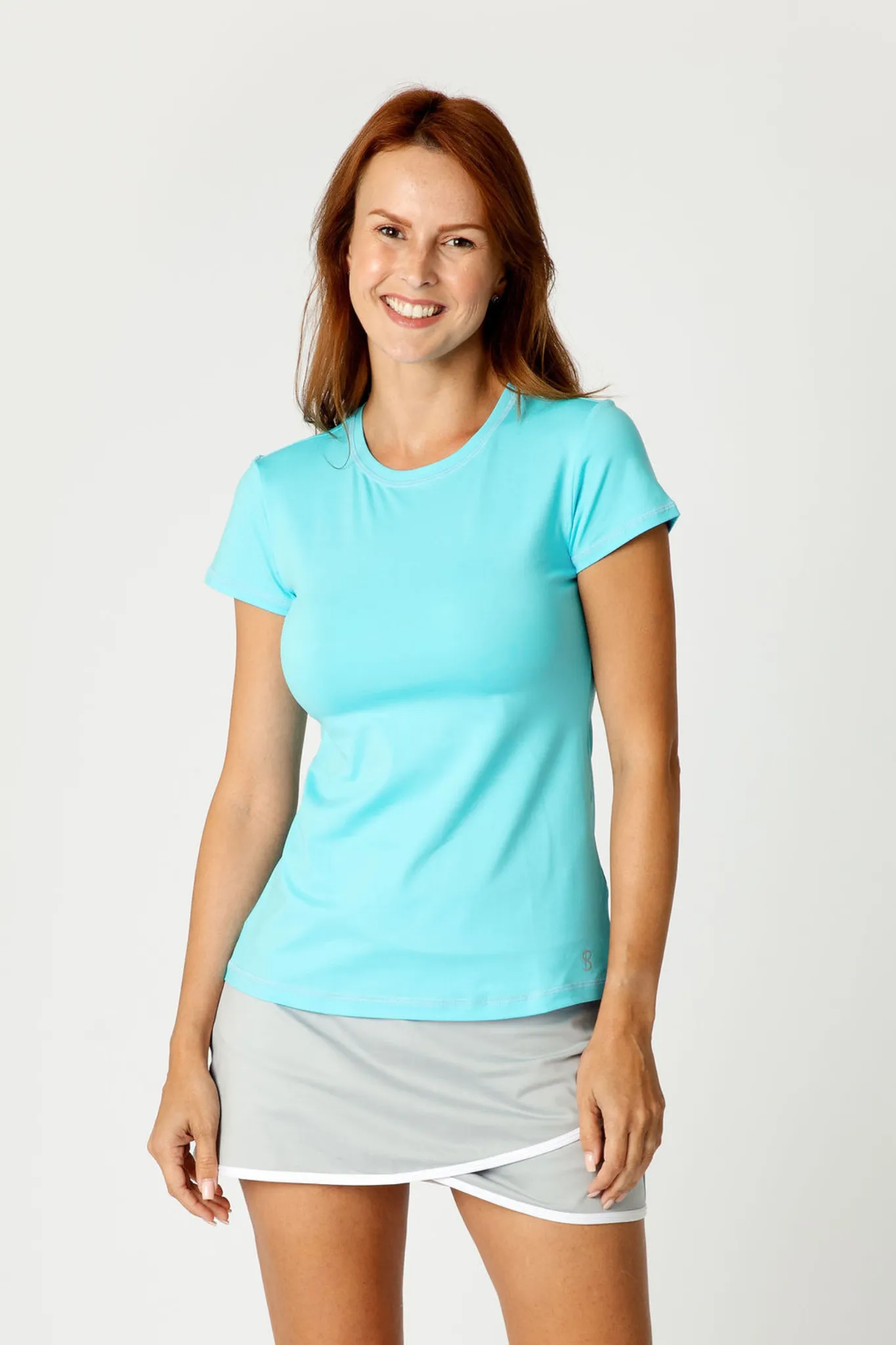 Women's Short Sleeve Tennis Top - UV Colors