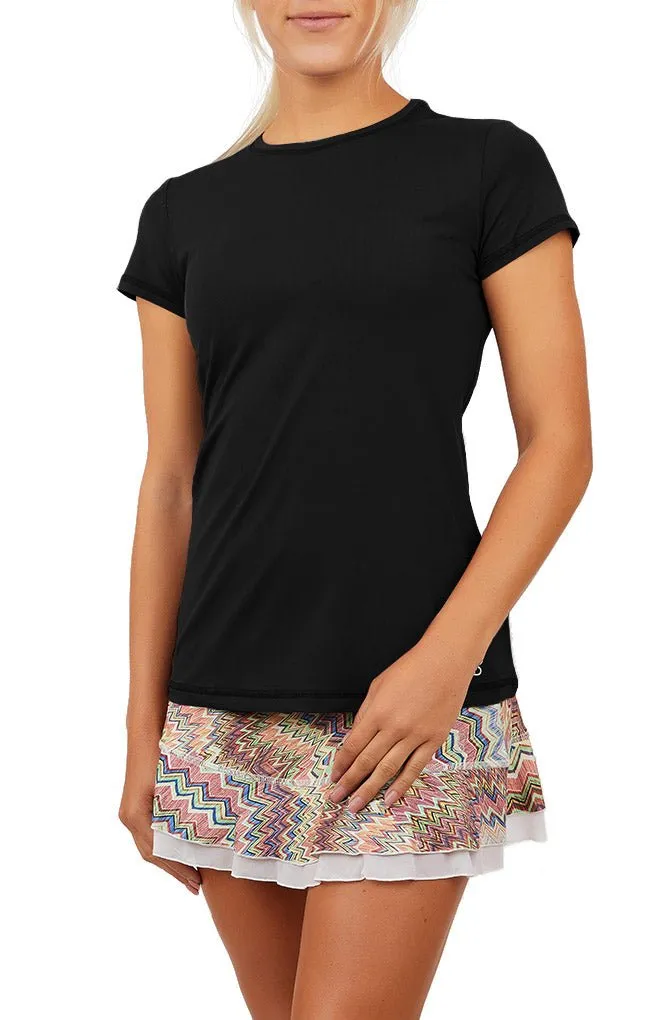 Women's Short Sleeve Tennis Top - UV Colors