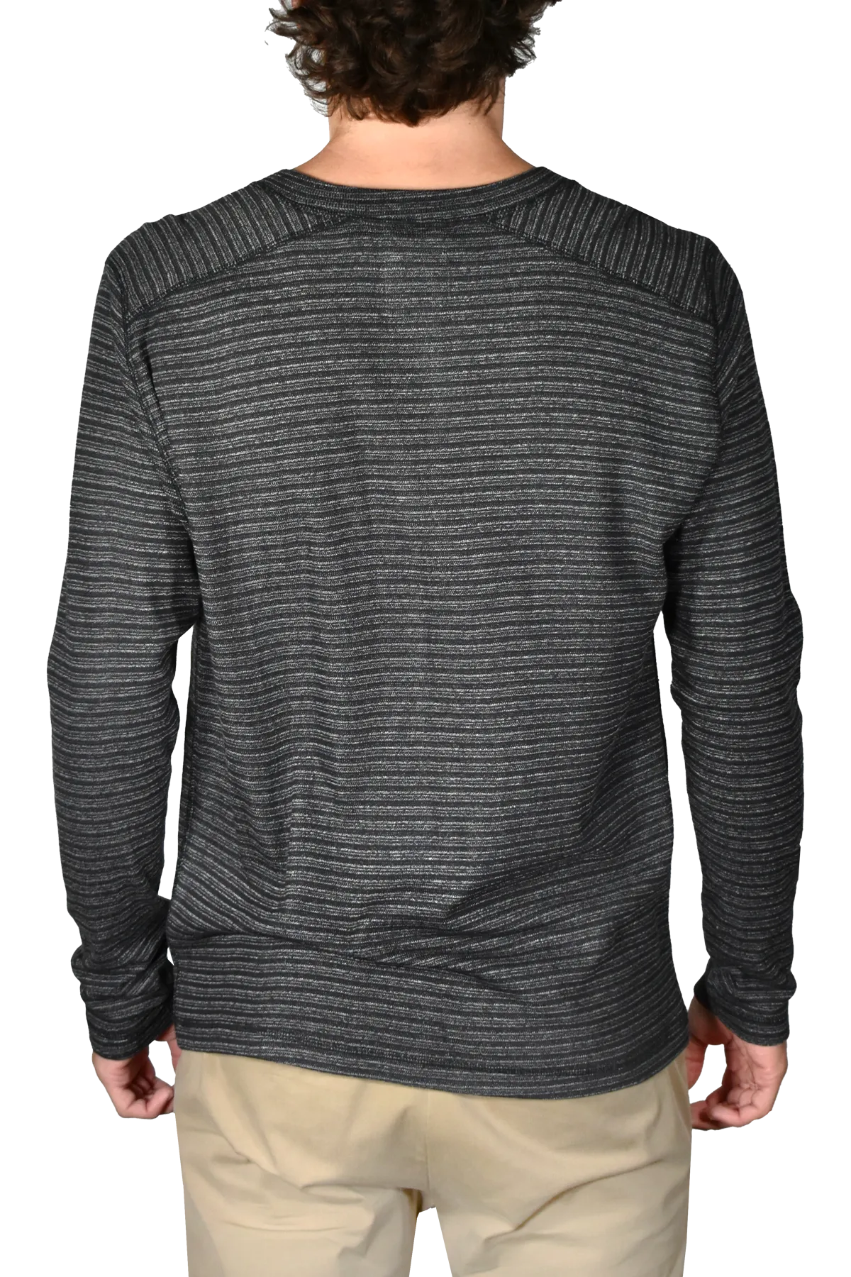 Yarn Dyed Flat Back Rib Henley